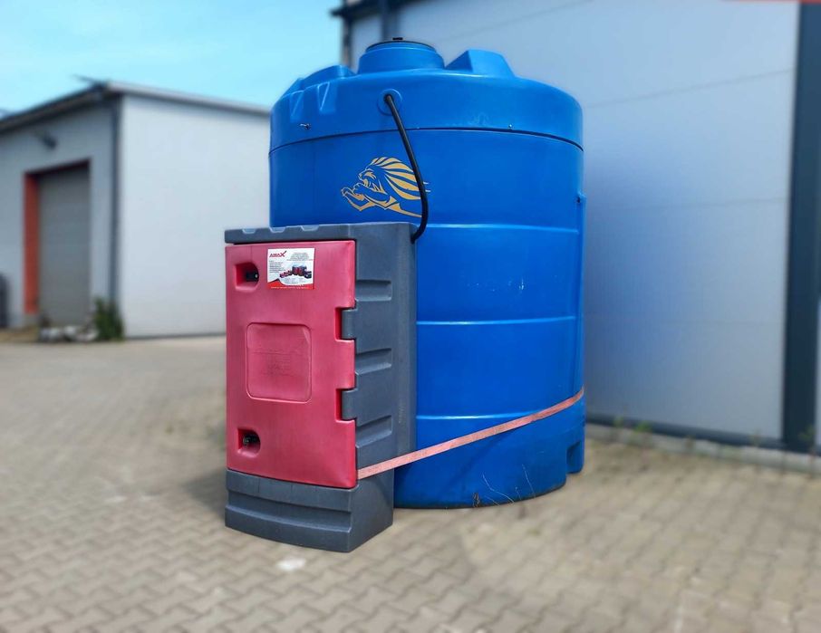 Zbiornik dwupłaszczowy AMAX na paliwo 9000 litrów UŻYWANY ropa opał