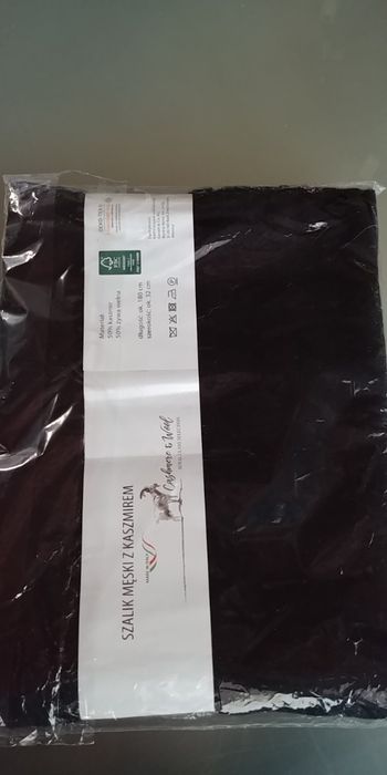 Ekskluzywny Szal Męski z kaszmiru 180/32