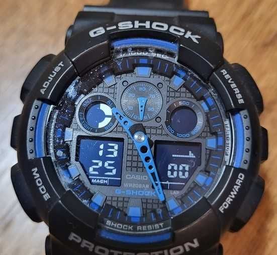 Casio G-Shock GA 100-1A2ER
Black/ Blue как новые