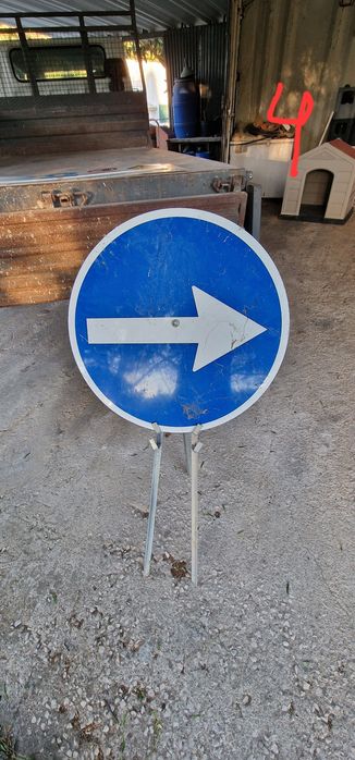 Sinalização para obras