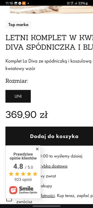 komplet la diva  spódnica I koszula