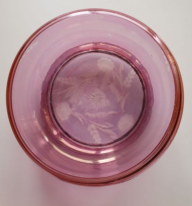 Biscoiteira/ bomboneira de vidro, antiga