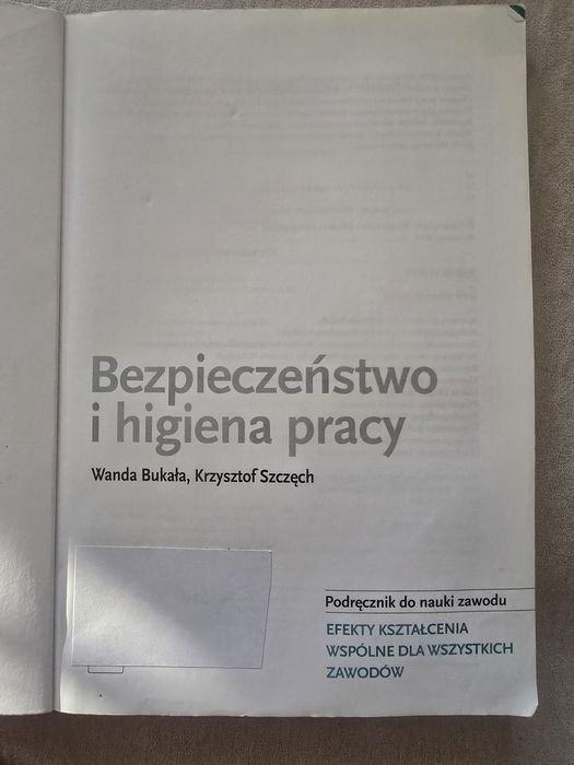 Bezpieczeństwo i higiena pracy