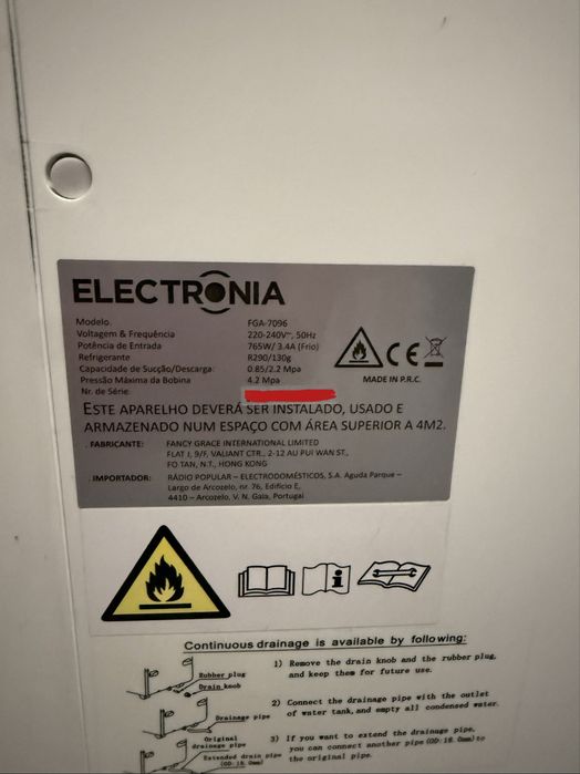 Ar condicionado portatil  ELECTRONIA