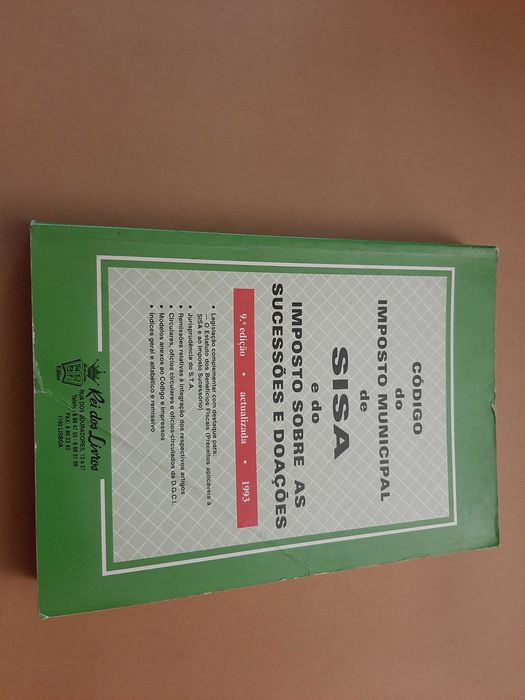 Código do Imposto Municipal de Sisa e do Imp. sobre as Suc. e Doações