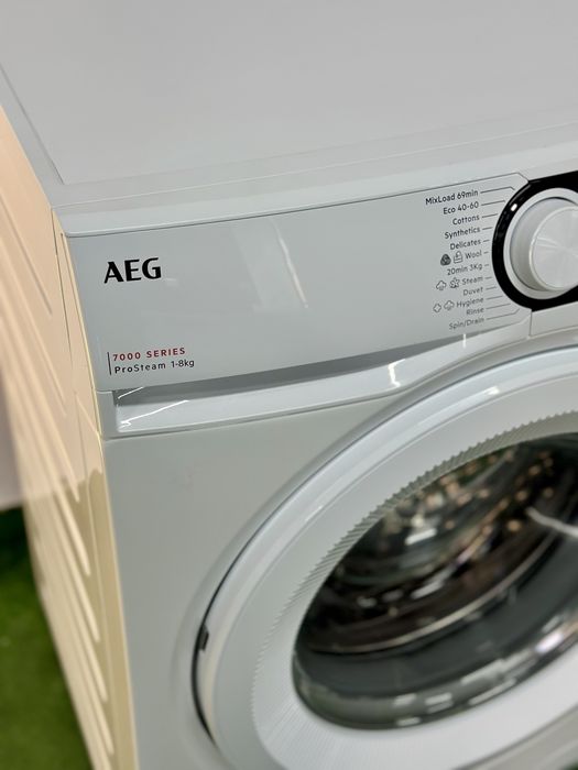 Нова модель! 2024! Пральна машина AEG 7000 Series ProSteam LR732G86W 8 кг 1600 об/хв