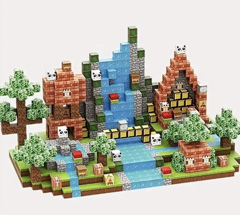 Магнітні блоки майнкрафт, конструктор, minecraft, магнитный ,my word