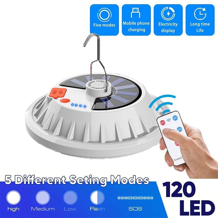 LED лампа аккумуляторная, фонарь с солнечной зарядкой, powerbankban