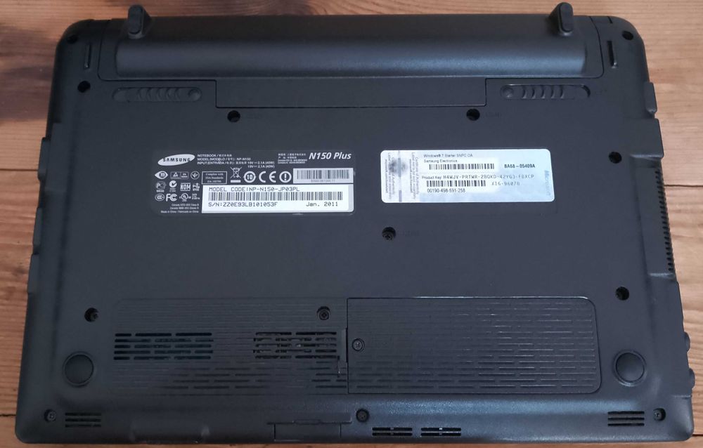 netbook Samsung N150 Plus  2x 1,66Ghz 2GB 160GB 10,1"