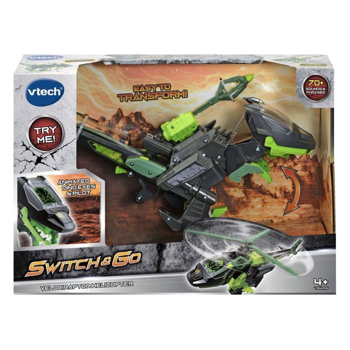VTech Switch and Go трансформер велоціратопс гелікоптер вертоліт