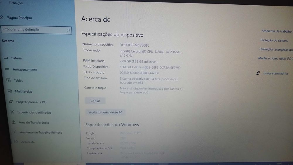 Portátil ACER Branco