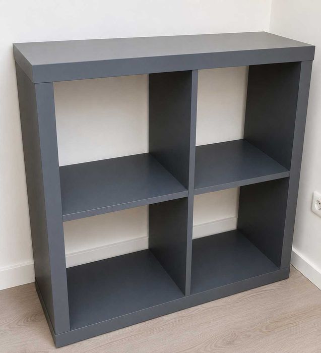 Estante 4 Nichos 82×82 cm – Azul | Bom Estado