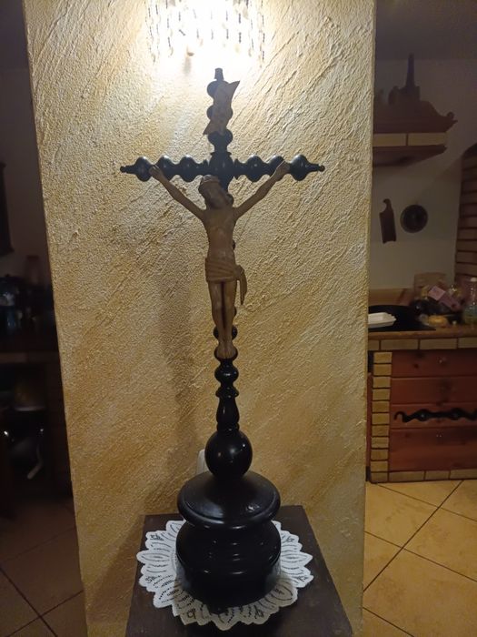 Stary krzyż biedermeier XIX wiek.