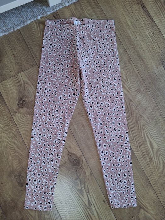 152cm, Mango bawełnianelegginsy dziewczęce,  getry we wzory MNG