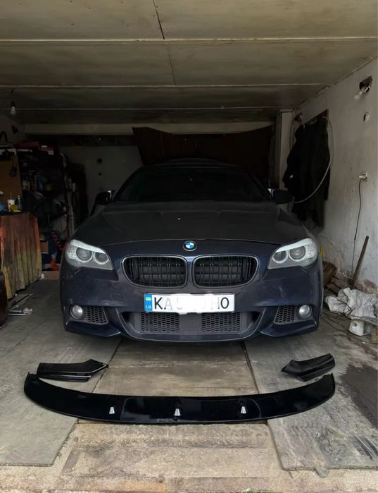 Bmw f10 губа сплітер накладка переднього бампера