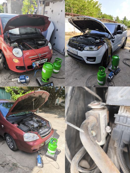Заправка кондиционера, R32, R744, R1234yf, R134a, R410, R404a, R22