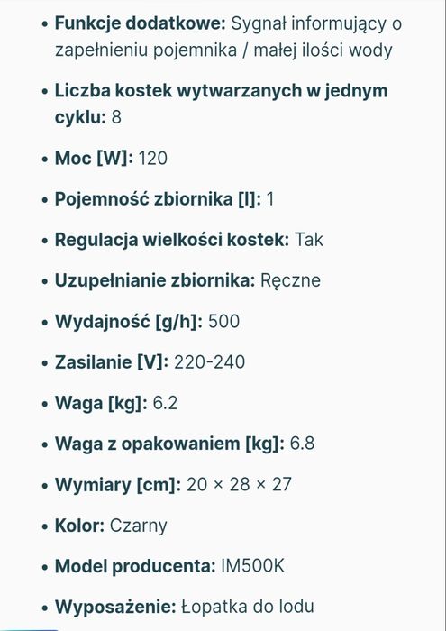 Kostkarka do lodu