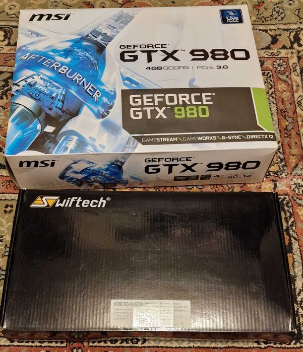 MSI GeForce GTX 980 4GD5 + Swiftech-NV-GTX9 [Відеокарта + Водоблок]