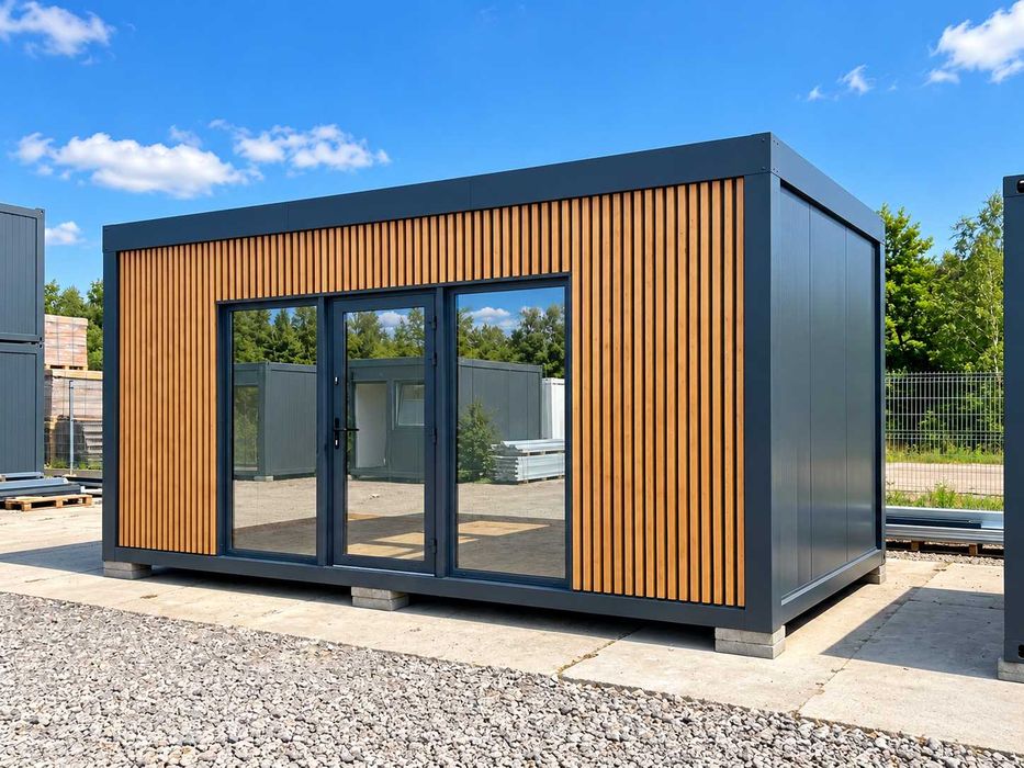 KONTENER 6x3m PIR 100 mm | Salon beauty | Salon Paznokci | Salon Fryzjerski | Kontener usługowy | Pawilon handlowy