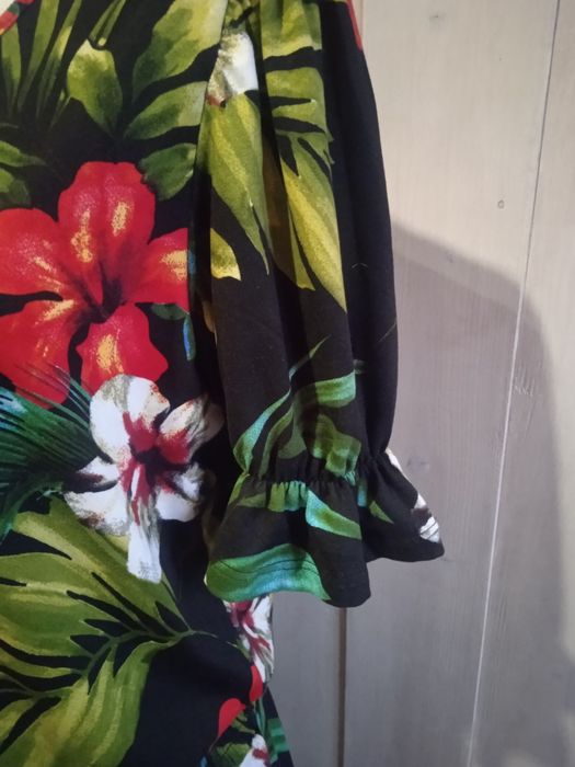 Świetny nowy długi dzianinowy kombinezon z szerokimi nogawkami L-2XL