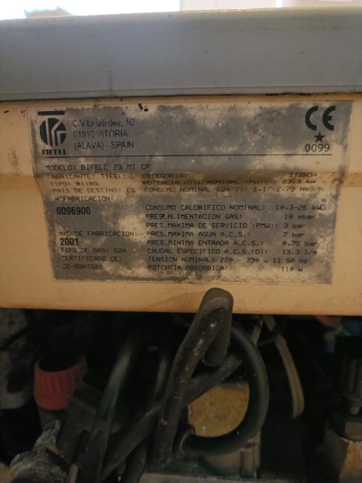 Caldeira Tifell Gás