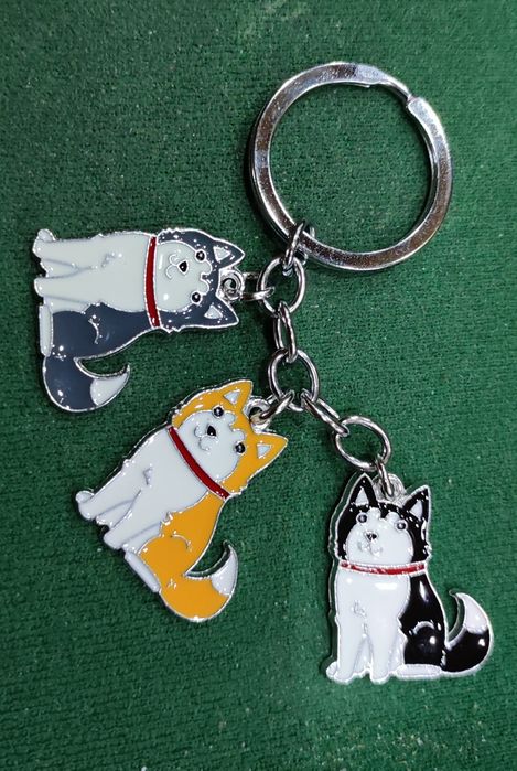 Breloczek z Akita inu shiba husky