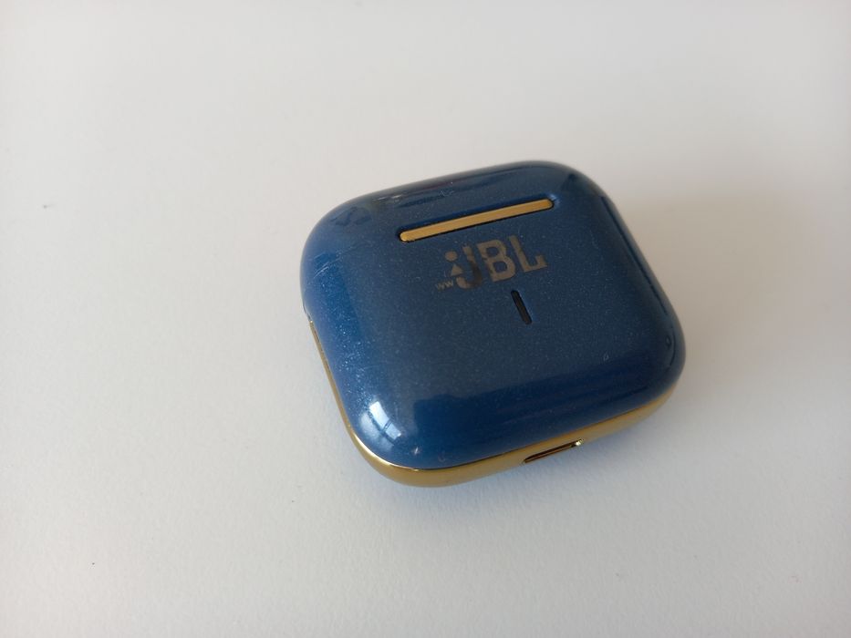 Auriculares Sem Fios wwJBL - Azul e Dourado