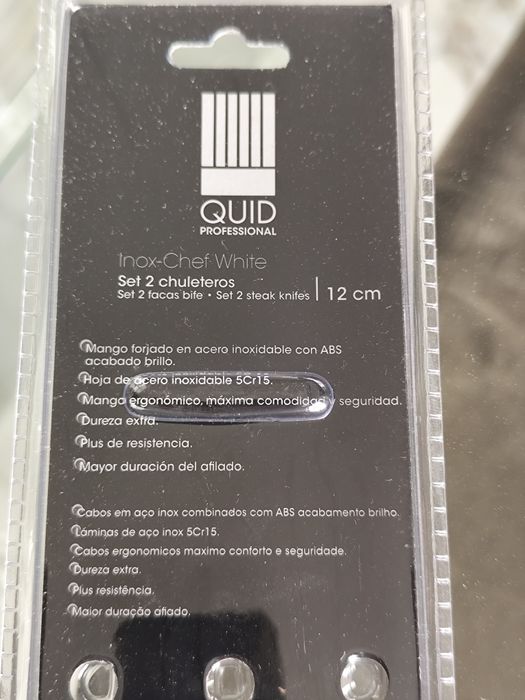 Pack 2 Facas Multiusos Quid Professional Inox Chef White