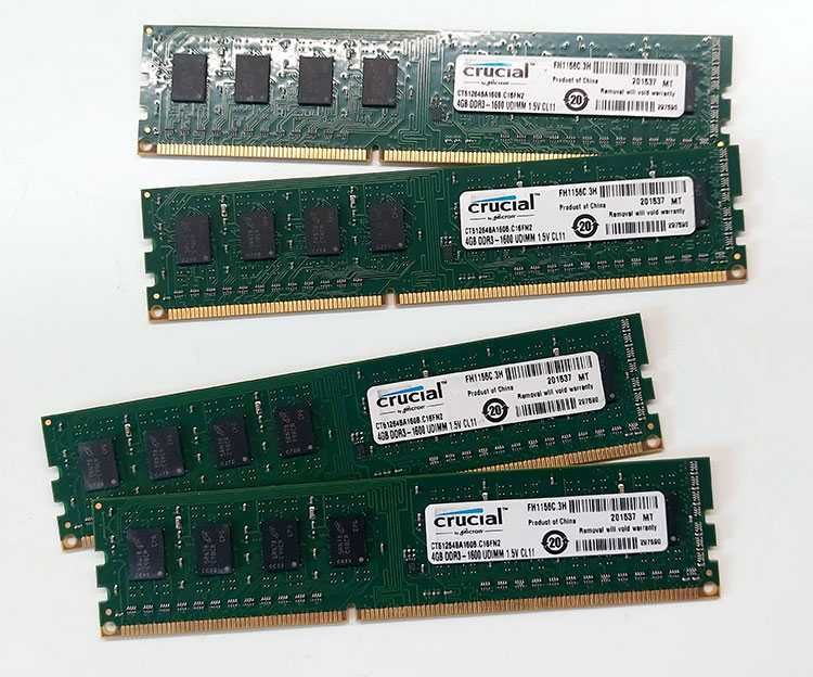 Память Crucial 4GB DDR3 1600 MHz (CT51264BA160B)