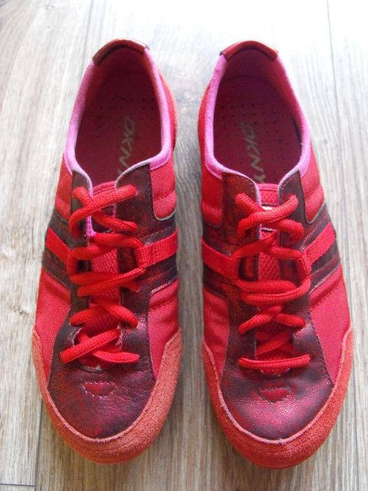 Buty DKNY 37/38 24cm jak Nowe czerwone stylowe oryginalne b. lekkie