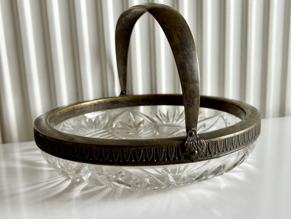 Bracia Henneberg kryształowa żardniera Szkoła Jazdy Konnej 1939r