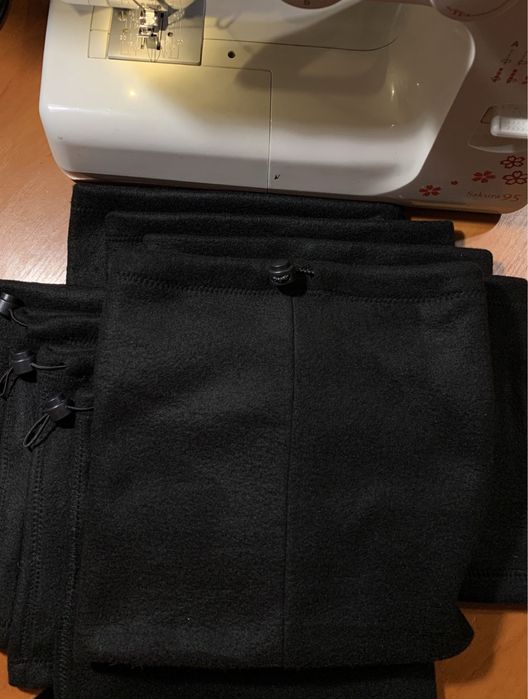 Баф Снуд з флісу двошаровий теплий з резинкою