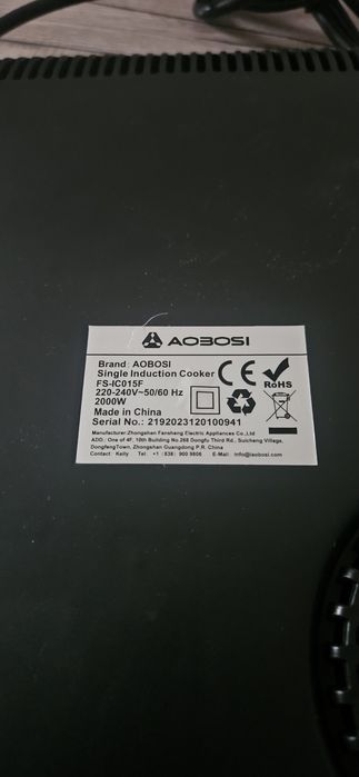 Płyta indukcyjna Aobosi przenośna