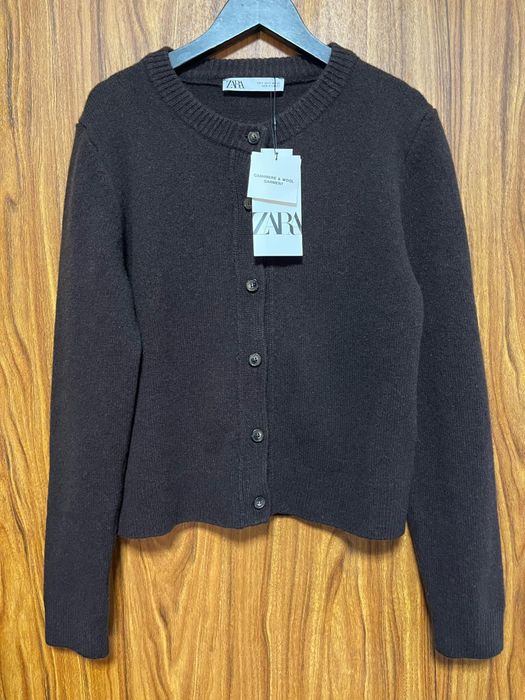 Nowy kaszmir-wełna sweter Zara