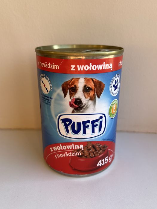 Продам вологий корм для собак PUFFI, банка 415 г.