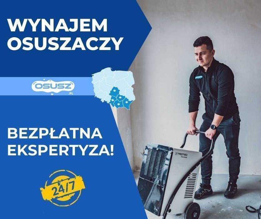 WYNAJEM Osuszacz powietrza Trotec, osuszanie po zalaniu, tynków