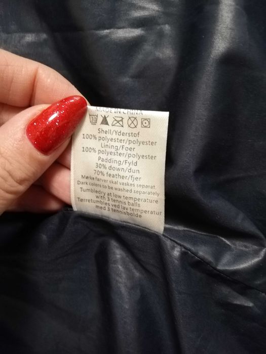 parka puchowa FREE/QUENT xs s 34 36 Alexa-Ja granat