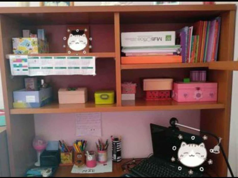 Secretaria de canto em faia