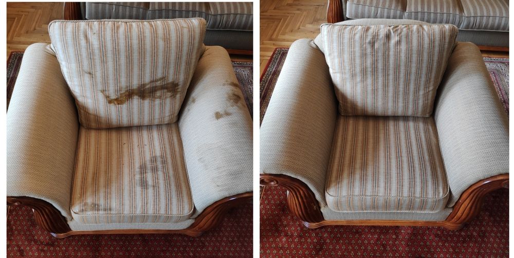 Pranie czyszczenie tapicerki meblowej narożnika kanapy cały powiat