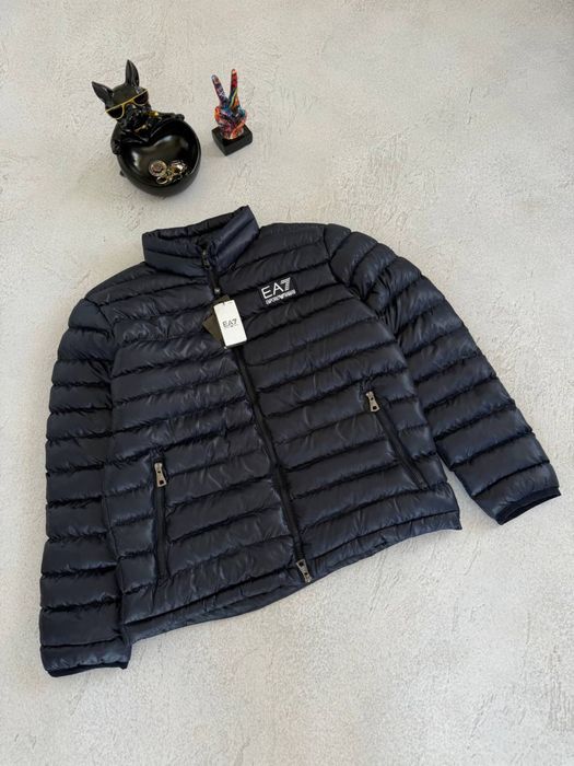 Куртка Emporio Armani синя чоловіча куртка армані синя чоловіча