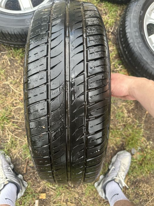 Koła Alufelgi 15" 5x112 VW Golf 5 Skoda Audi + Opony 195/65 R15 Semperit