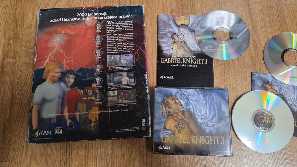 PC Gabriel Knight 3 wydanie polskie big box
