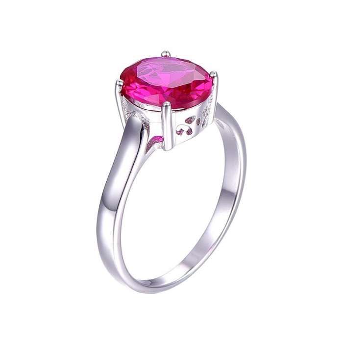 Aliança com Rubi 3ct