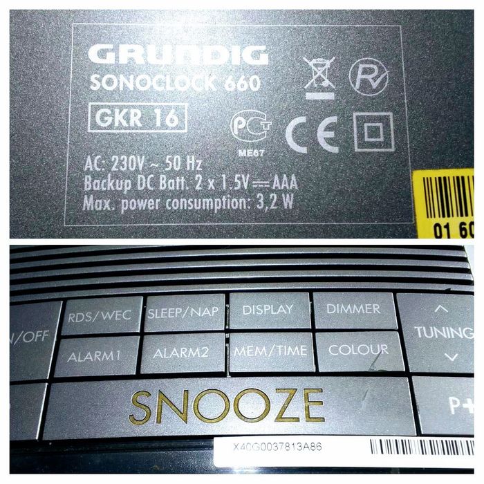 Радиочасы GRUNDIG Sonoclock 660. GERMANY.: 950 грн