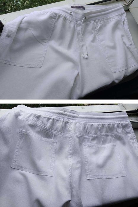 Льняные брюки  разм 16/44  50/52 льон лляны штани