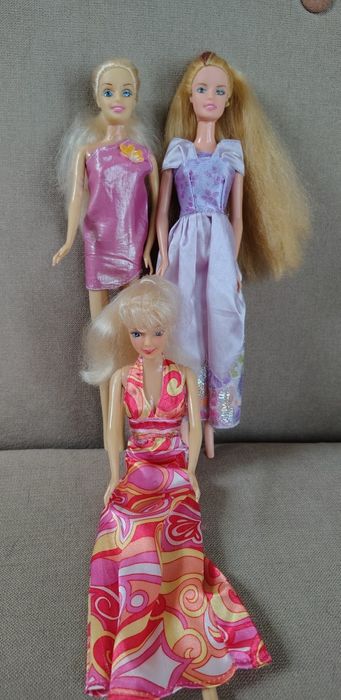 Lalki typu Barbie lata 90 ,zestaw 3 szt.