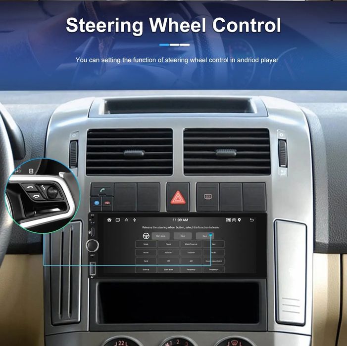 Rádio 1din 6,86 polegadas 2/64GB GPS RDS WIFI Carplay novo