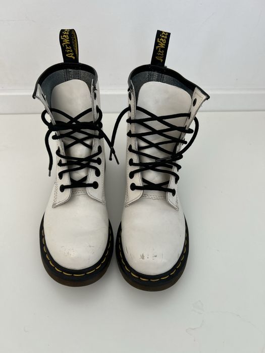Martensy glany rozmiar 37 botki Dr. martens za kostki wysokie białe