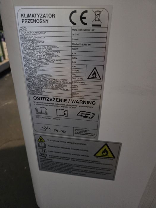 Klimatyzator przenośny Pure