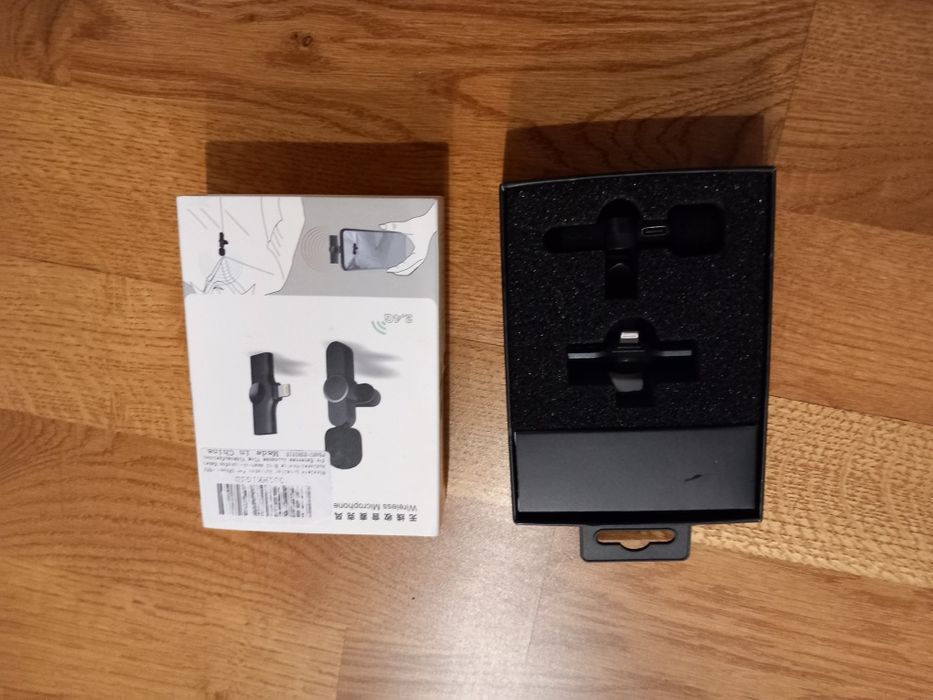 Mini Mikrofon Bezprzewodowy krawatowy KUWAN do iPhone'a do 20m